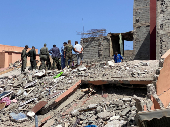 Daños causados por el terremoto de magnitud 7 registrado este viernes por la noche en Marruecos.