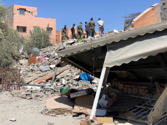 Daños causados por el terremoto de magnitud 7 registrado este viernes por la noche en Marruecos.