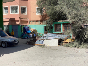 Daños causados por el terremoto de magnitud 7 registrado este viernes por la noche en Marruecos.