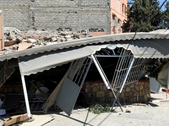 Daños causados por el terremoto de magnitud 7 registrado este viernes por la noche en Marruecos.