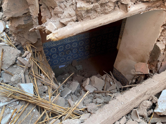 Daños causados por el terremoto de magnitud 7 registrado este viernes por la noche en Marruecos.