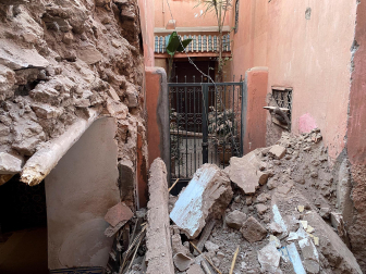 Daños causados por el terremoto de magnitud 7 registrado este viernes por la noche en Marruecos.