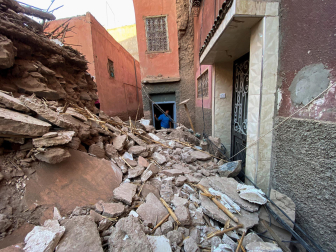 Daños causados por el terremoto de magnitud 7 registrado este viernes por la noche en Marruecos.