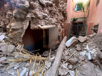 Daños causados por el terremoto de magnitud 7 registrado este viernes por la noche en Marruecos.
