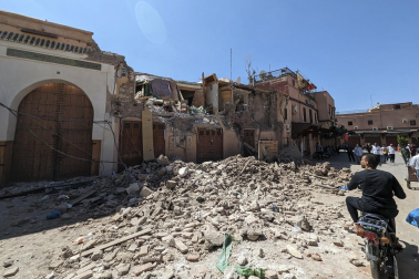 Fotos de los daños causados por el terremoto de magnitud 7 registrado este viernes por la noche en Marruecos. /