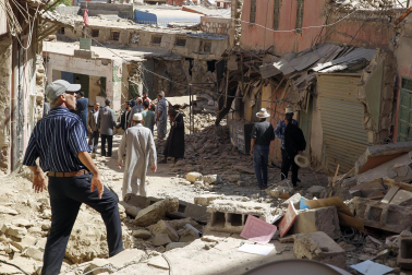 Fotos de los daños causados por el terremoto de magnitud 7 registrado este viernes por la noche en Marruecos. /