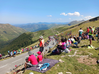 Fotos de la 14ª de la Vuelta Ciclista a España a su paso por Navarra.
