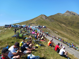 Fotos de la 14ª de la Vuelta Ciclista a España a su paso por Navarra.