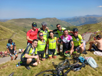 Fotos de la 14ª de la Vuelta Ciclista a España a su paso por Navarra.