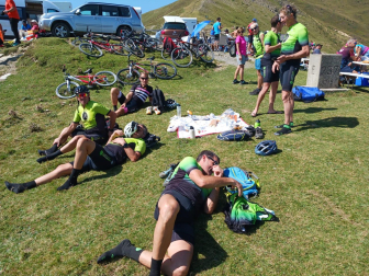 Fotos de la 14ª de la Vuelta Ciclista a España a su paso por Navarra.