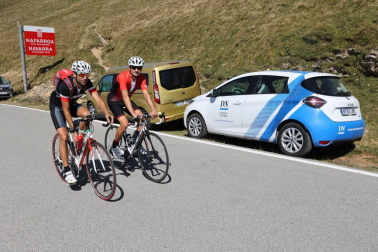 Fotos de la 14ª de la Vuelta Ciclista a España a su paso por Navarra.