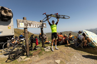 Fotos de la 14ª etapa de la Vuelta a su paso por Navarra