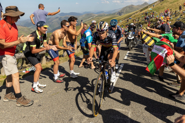 Fotos de la 14ª etapa de la Vuelta a su paso por Navarra