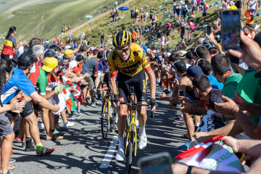 Fotos de la 14ª etapa de la Vuelta a su paso por Navarra