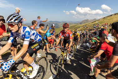 Fotos de la 14ª etapa de la Vuelta a su paso por Navarra
