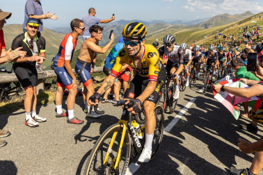 Fotos de la 14ª etapa de la Vuelta a su paso por Navarra