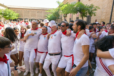 Imágenes del cohete de las fiestas de Fitero
