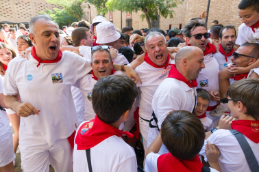 Imágenes del cohete de las fiestas de Fitero