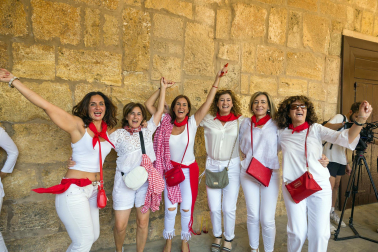 Imágenes del cohete de las fiestas de Fitero
