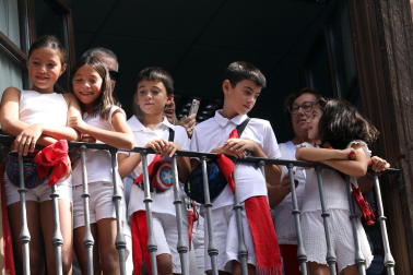 Fotos del cohete e inicio de las fiestas de Sangüesa