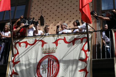 Fotos del cohete e inicio de las fiestas de Sangüesa