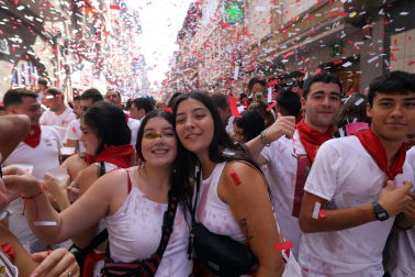 Fotos del cohete e inicio de las fiestas de Sangüesa