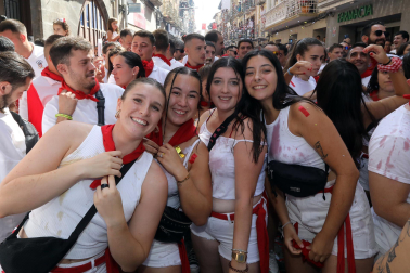 Fotos del cohete e inicio de las fiestas de Sangüesa
