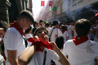 Fotos del cohete e inicio de las fiestas de Sangüesa