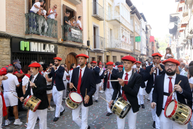 Fotos del cohete e inicio de las fiestas de Sangüesa