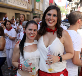 Fotos del cohete e inicio de las fiestas de Sangüesa