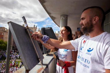 Fotos del cohete de fiestas de Zizur Mayor 2023.