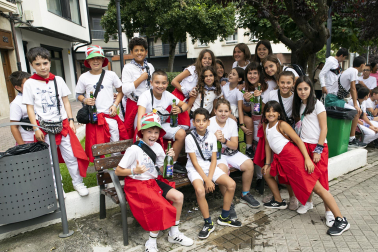 Lanzamiento del cohete de las fiestas 2023 en Alsasua