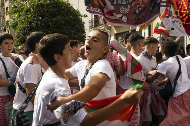 Lanzamiento del cohete de las fiestas 2023 en Alsasua