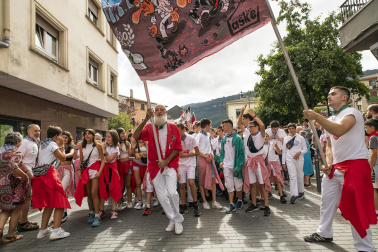 Lanzamiento del cohete de las fiestas 2023 en Alsasua