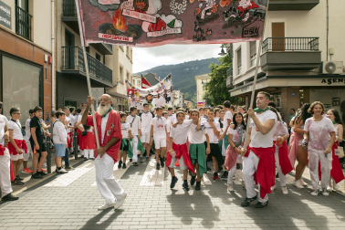 Lanzamiento del cohete de las fiestas 2023 en Alsasua