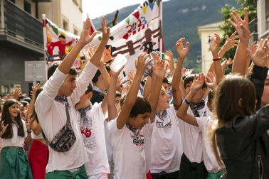 Lanzamiento del cohete de las fiestas 2023 en Alsasua