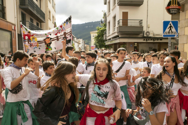 Lanzamiento del cohete de las fiestas 2023 en Alsasua