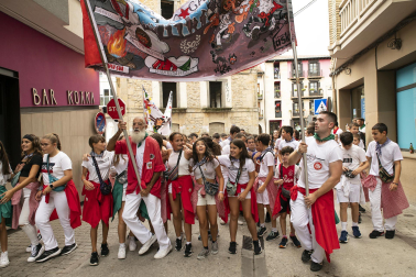 Lanzamiento del cohete de las fiestas 2023 en Alsasua