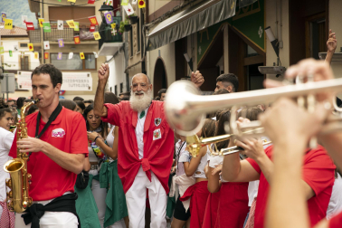 Lanzamiento del cohete de las fiestas 2023 en Alsasua