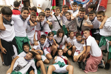 Lanzamiento del cohete de las fiestas 2023 en Alsasua