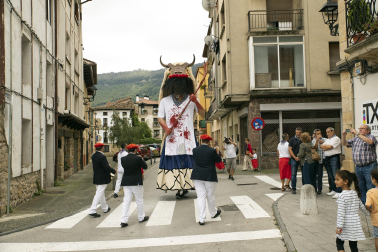 Lanzamiento del cohete de las fiestas 2023 en Alsasua