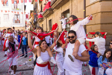 Fotos del cohete de las fiestas de Corella 2023./