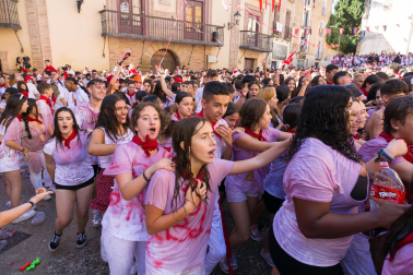Fotos del cohete de las fiestas de Corella 2023./