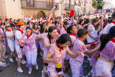 Fotos del cohete de las fiestas de Corella 2023./