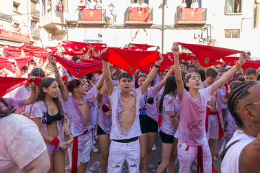 Fotos del cohete de las fiestas de Corella 2023./