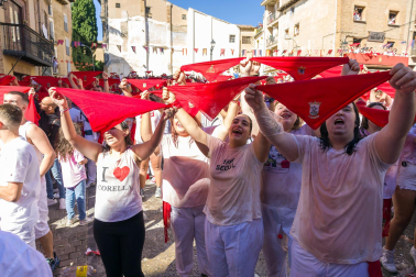 Fotos del cohete de las fiestas de Corella 2023./