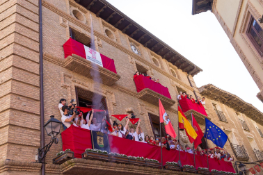 Fotos del cohete de las fiestas de Corella 2023./