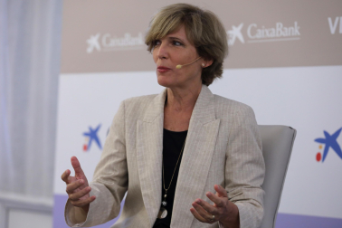 Asistentes al desayuno empresarial con María Iraburu, rectora de la Universidad de Navarra