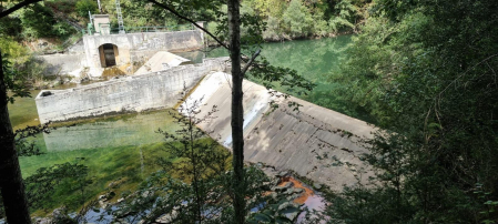 Presa en el Irati.