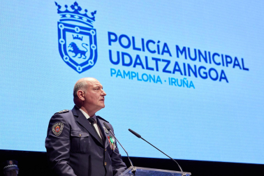 Fotos de los actos con motivo de la festividad de San Miguel, patrón de la Policía Municipal de Pamplona